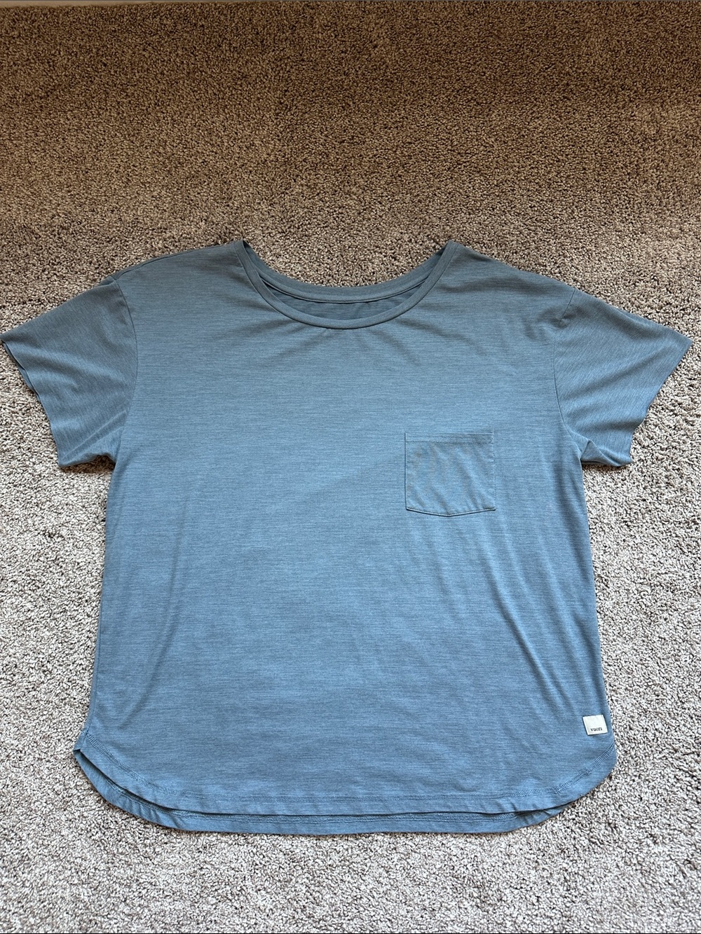 Vuori short sleeve pocket tee - blue